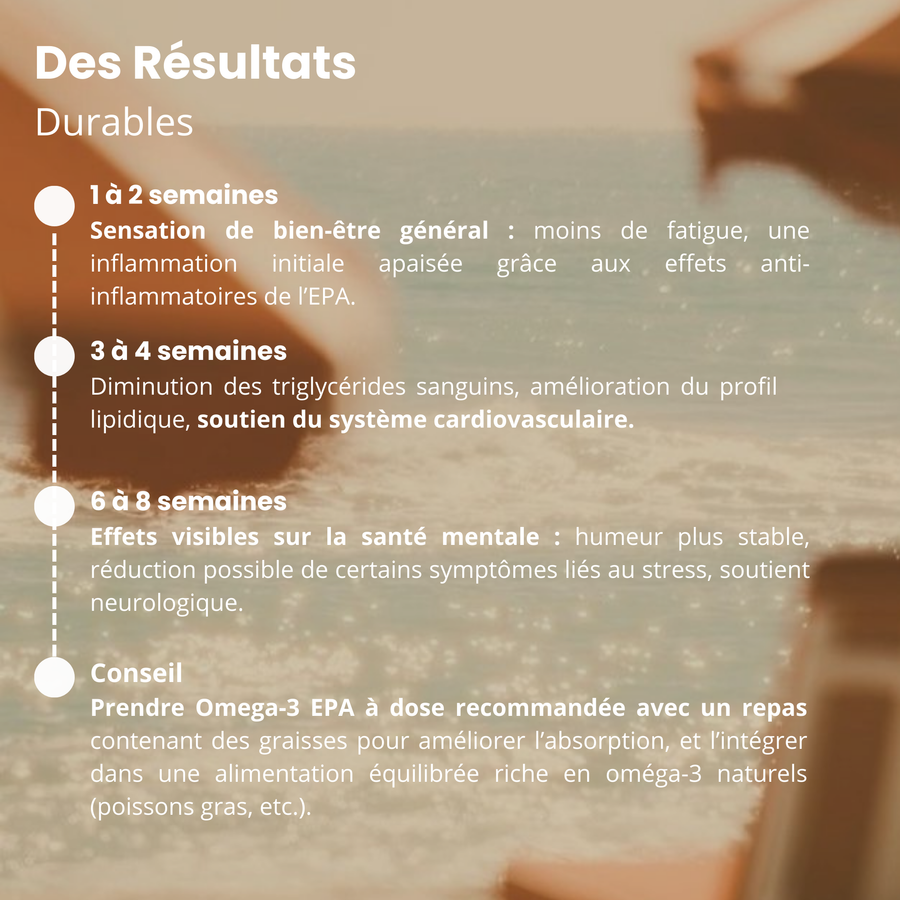 Omega 3 EPA Boost: targeted for inflammation, mood, cardiovascular health and recovery.