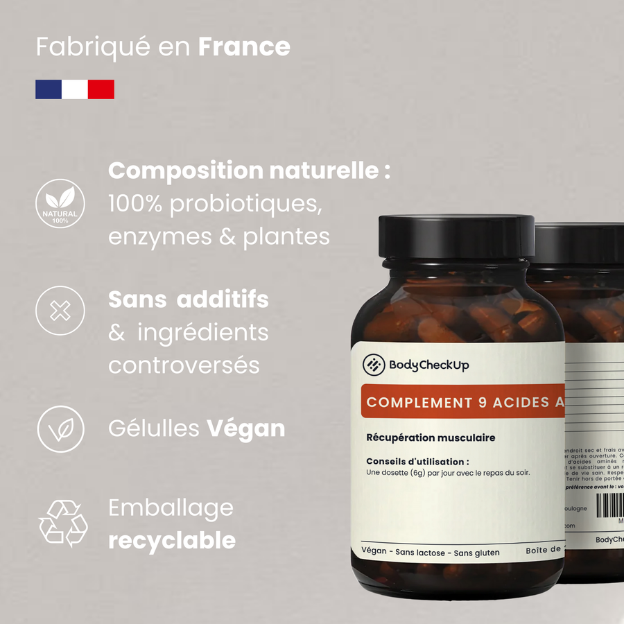 Supplements of 9 amino acids - targeted on sports performance