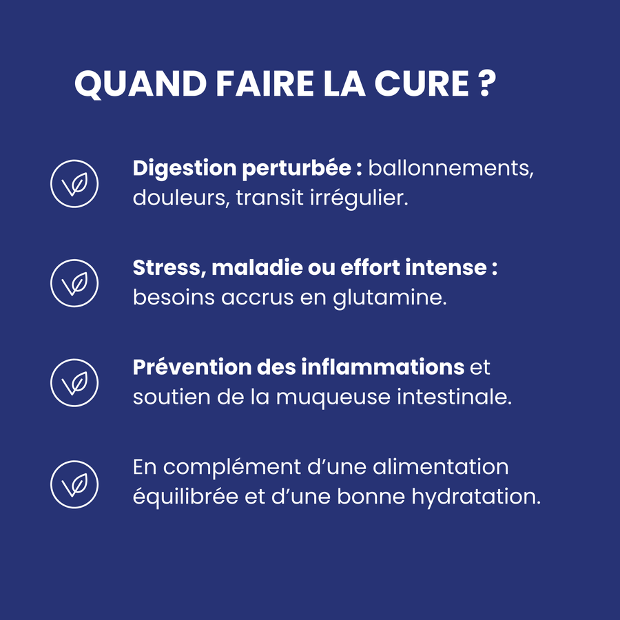 Glutamine ultra pure - Ciblé sur les  cellules immunitaires