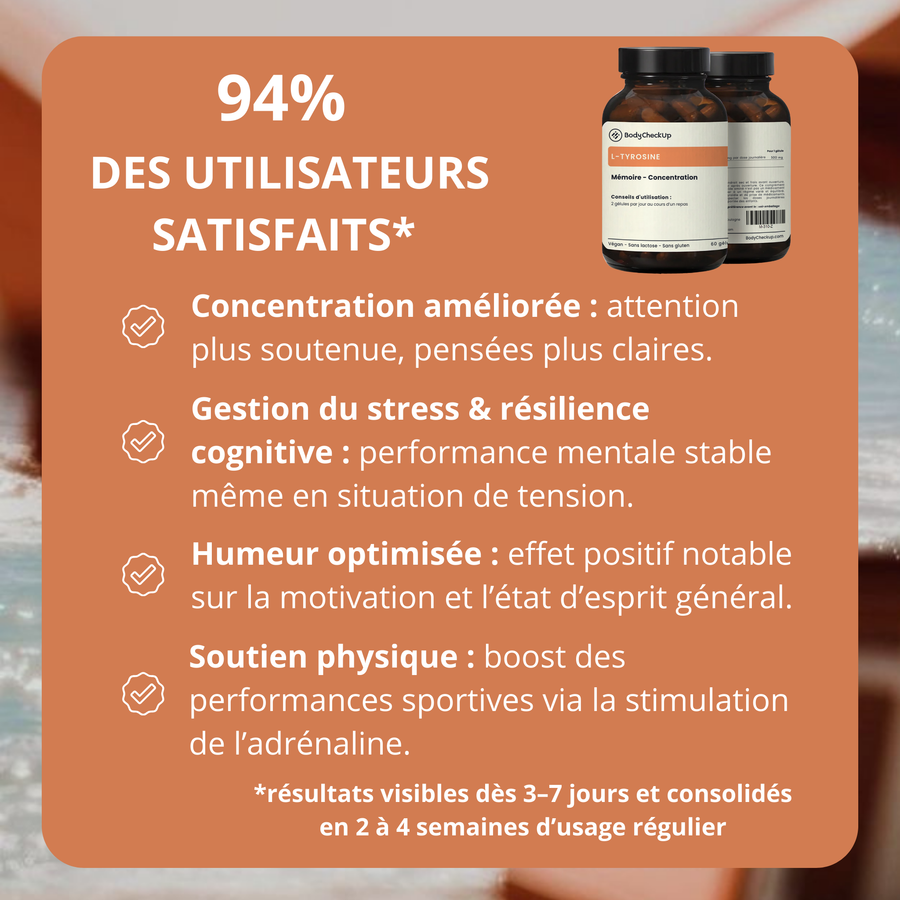 L -tyrosine - targeted on memory and concentration