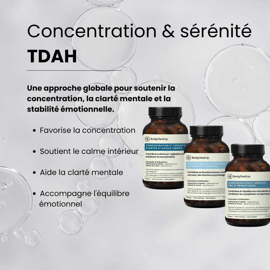 Concentration et sérénité TDAH - Ciblé sur la concentration, la clarté mentale et la stabilité émotionnelle