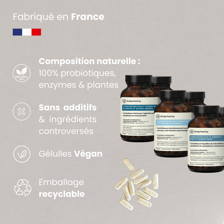 Concentration et sérénité TDAH - Ciblé sur la concentration, la clarté mentale et la stabilité émotionnelle