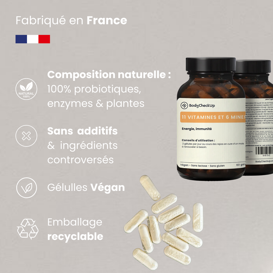 Vitamin and mineral complements - targeted on improving energy and immunity