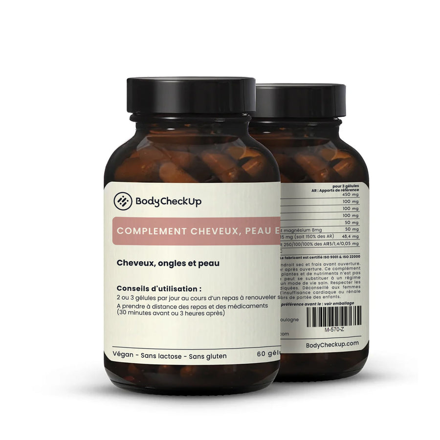 Complex hair, nails and skin - targeted on the support of hair, nails and skin